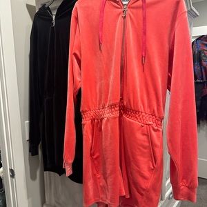 2 juicy couture butter soft, zip up, soft.